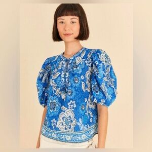 REPOSTING - FARM RIO TOP NWT SIZE L